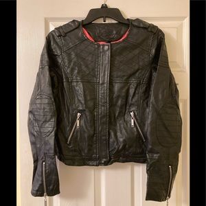 JOUJOU Brand Faux Leather Jacket